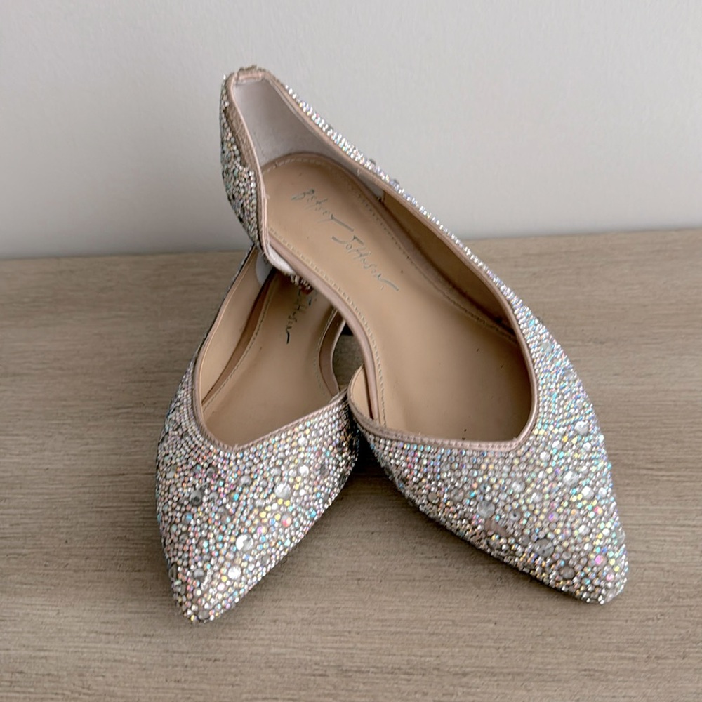 Crystal Betsey’s Johnson flats size 6